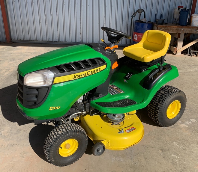 **Price Reduced** John Deere D110 ride on mower Farm Tender